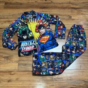 Justice League 2pc Pajamas Set Comic Book Heroes DC Comics Small‎ (6/7) WARM